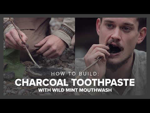 How to Make Charcoal Toothpaste & Wild Mint Mouthwash