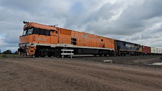 2PM5 PN up intermodal service (NR30 NR8, 59V), Perth to Melbourne, 1525, 30/7/26, Murtoa Loop VIC 2PM5 PN up intermodal service (NR30 NR8, 59V), Perth to Melbourne, 1525, 30/7/26, Murtoa Loop VIC