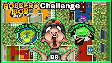 Robbery Bob : Hack Down Town - Suburbs 200 teleport mine and 200 toxic donut