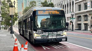 ⁴ᴷ⁶⁰ All Nighter | AC Transit 2017 New Flyer XD60 #2244 on Route 800