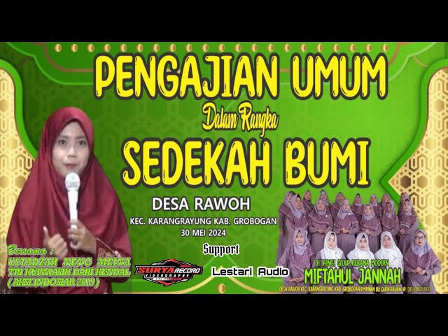 Live  Pengajian Umum Sedekah bumi Ds. Rawoh  Pemp. Ustadzah Neng  Meina [Aksi INDOSIAR Dari Kendal class=