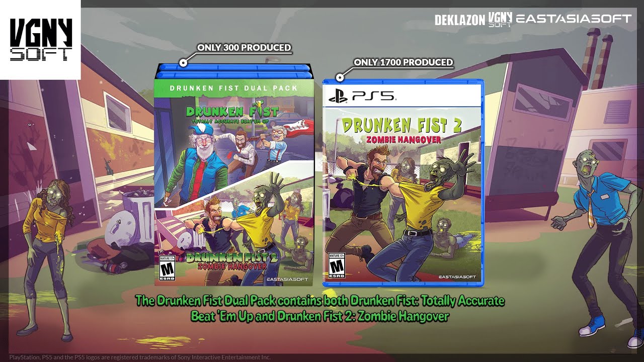 Drunken Fist 2: Zombie Hangover PS5 US Game [Multilingual/Be
