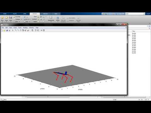 quadruped Inverse Kinematics in matlab