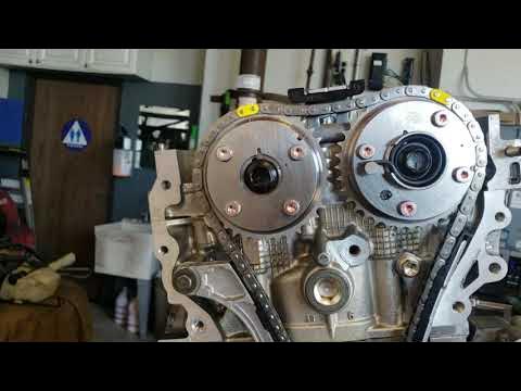 timing chain marks on a 2009 Toyota rav4 2.5L - YouTube
