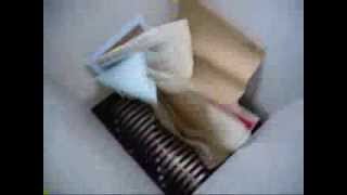 Evashred EV45E shredding paper with 12mm wide cutters