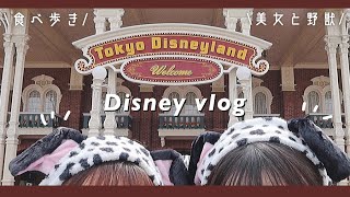 𝘿𝙞𝙨𝙣𝙚𝙮 𝙫𝙡𝙤𝙜 // ディズニー満喫する一日🎠食べ歩き.美女と野獣エリアちらり🏰