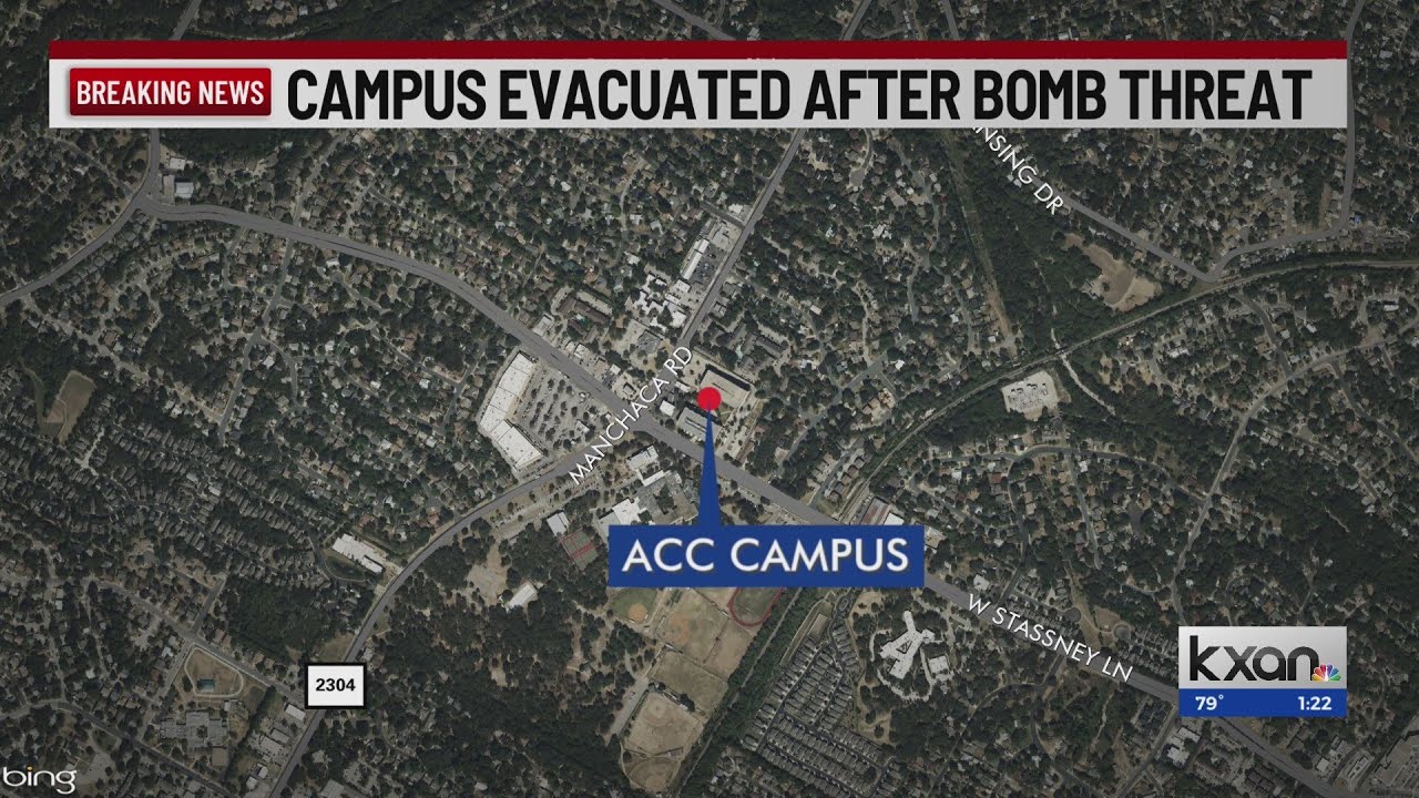 ACC South Campus being evacuated amid bomb threat investigation - YouTube