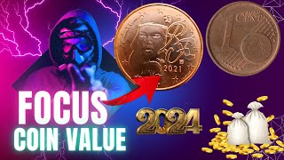 EURO CENT ONE RF 2021 MARKET VALUE AND HIStORY FUR YOU TUBE BIG COIN IN IMPORTANT COIN FOUCUS THIS !