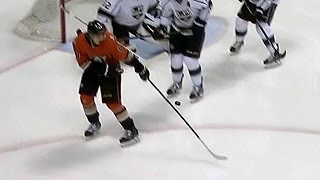 Rakell deflects puck with only one hand