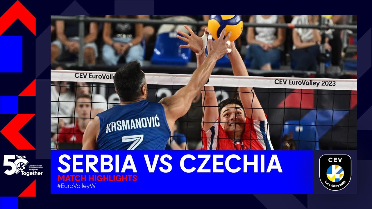 Serbia vs. Czechia I Match Highlights 1/8 Finals I CEV EuroVolley 2023 Men