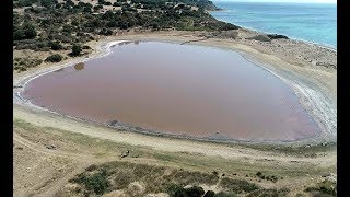 Kalp şeklindeki 'pembe göl' turizme kazandırılacak Resimi