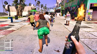 GTA 5 - Fire Bottle vs NPC's Ragdolls | Euphoria Physics Ragdolls 2026