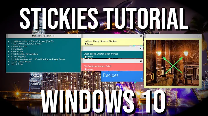 Free Windows 10 Sticky Notes Alternative ~ Stickies Tutorial for Beginner