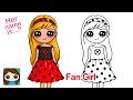 How to Draw Miraculous Ladybug Cute Fan Girl
