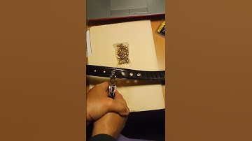 Dress Belt/ Making An Eyelet in A Belt
