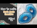 How to DIY geode agate coasters/Step by step tutorial video/Resin Coasters