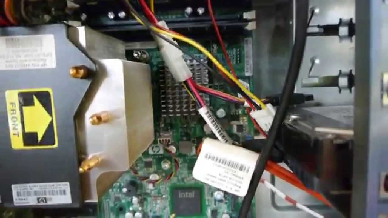 Hp Proliant Ml110 G5 With Pci Radeon Hd 5450 Youtube