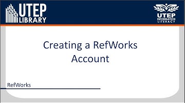 Create a RefWorks Account