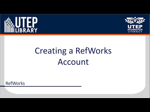 Create a RefWorks Account
