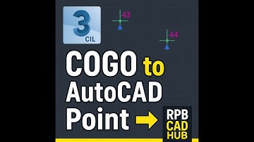 How to Convert COGO Points to AutoCAD Points in Civil 3D