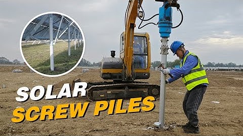 Helical pile helps solar power station construction！