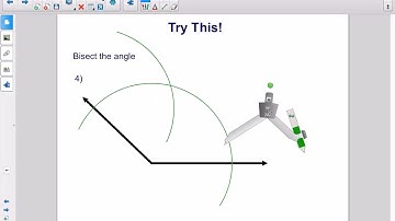 Angle Construction Constructing an angle Bisector Try This #4