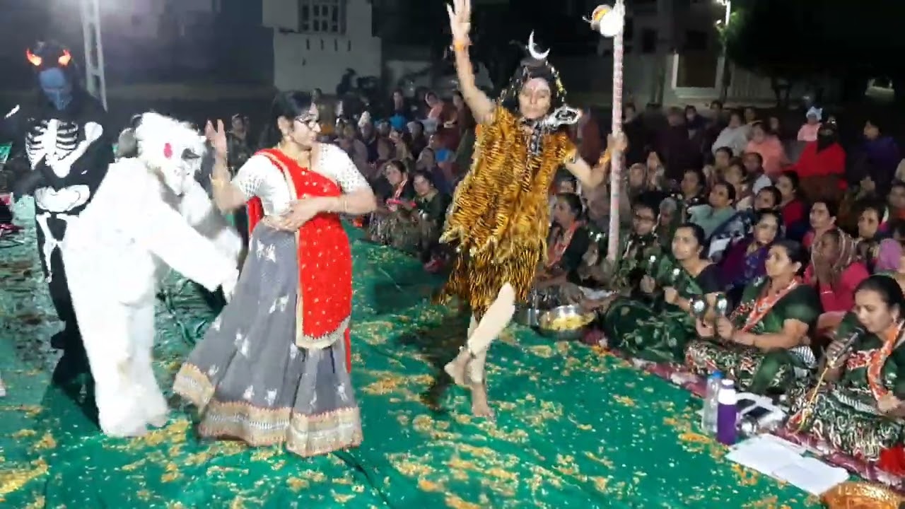 મહર્ષિ સોસાયટી વિજાપુરમાં મહાશિવરાત્રી ની મોજ ગોપી ભજન મંડળ જેપુર