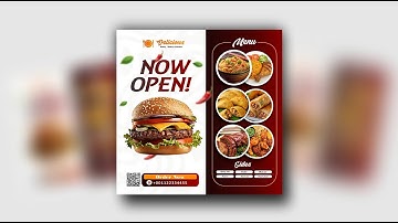 Flyer Design for Restaurant, Eatery & Bakery in CorelDRAW | Step-by-Step Tutorial for Beginners