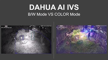 Dahua AI IVS, B/W Mode VS COLOR Mode