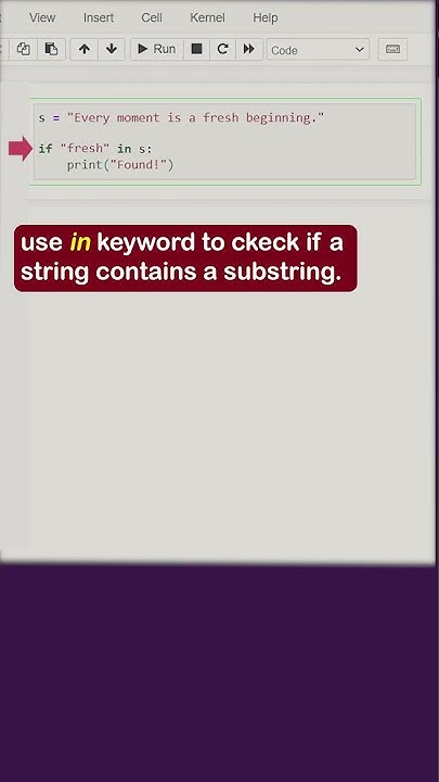 How to Check If a String Contains a Substring in Python - YouTube