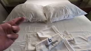 BAMPURE Luxury Series 6 Pcs King Sheet Set, Super Soft Viscose Bamboo Cooling Sheets for Hot Sleeper