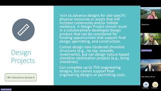 2026 Coastal Resilience Grants Informational Webinar