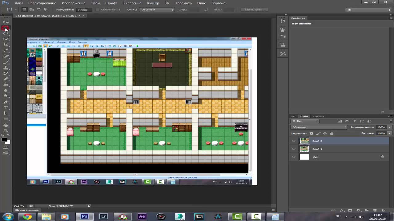 Rpg Maker VX Ace урок 65 - Как выгрузить масштабную карту в Графический редактор.