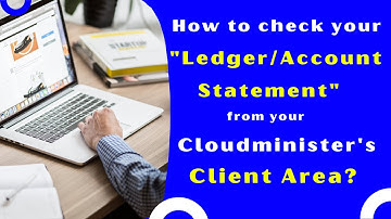 How to check your "Ledger/Account Statement" from your Cloudminister