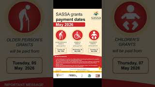 🚨New SASSA Payment Dates|May Payment Dates. #mzansi #sassa #srdgrant #finance
