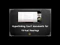 Hyperlinking Court documents for Virtual Hearings part 2: how to set up links within a PDF