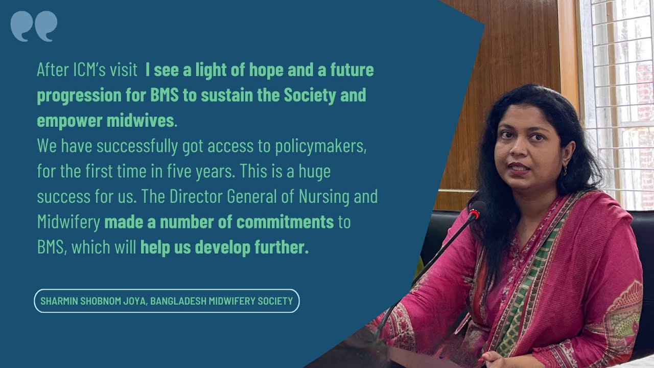 ICM Visit to Bangladesh Midwifery Society, September 2023