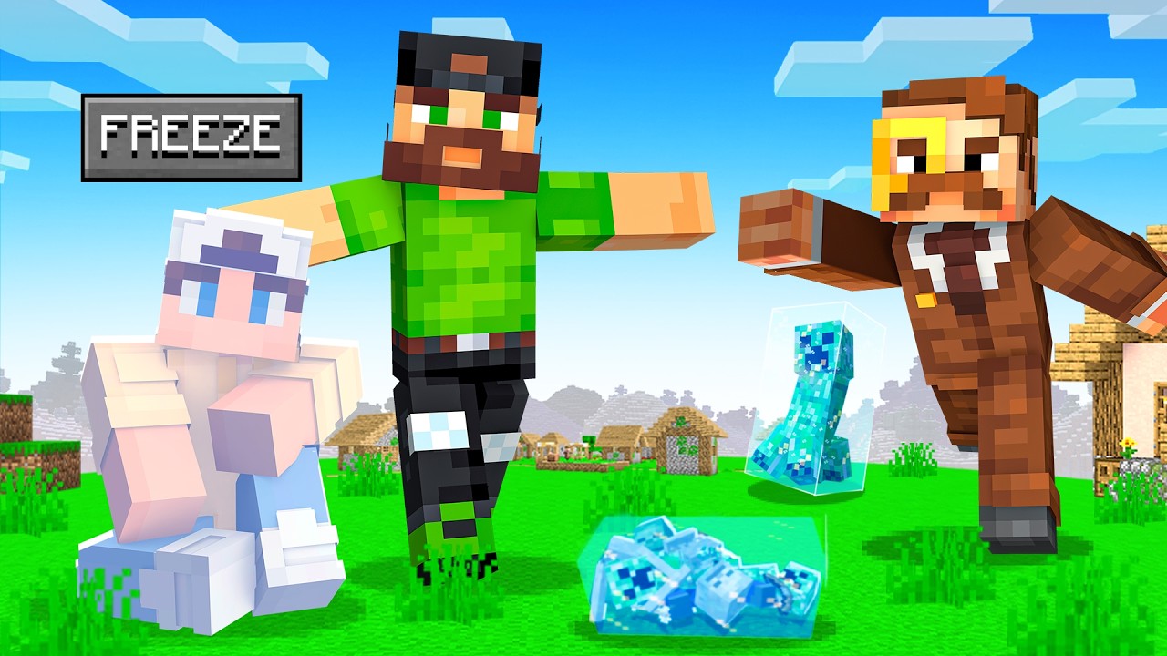 Impossible FREEZE TAG Battle in Minecraft