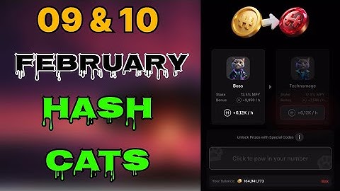 HashCats Code 09 & 10 | Hash Cats Today Code | Hash Cats Special Code | Hash Cats Code