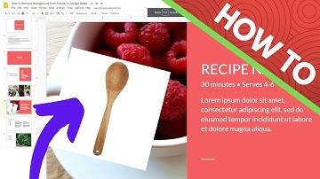 How to Remove Background from Picture in Google Slides (White background example)