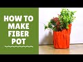 Easy fiberglass pot making  simple diy indoor flower pot making