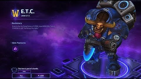 Heroes of the Storm: L800 E.T.C Skins.