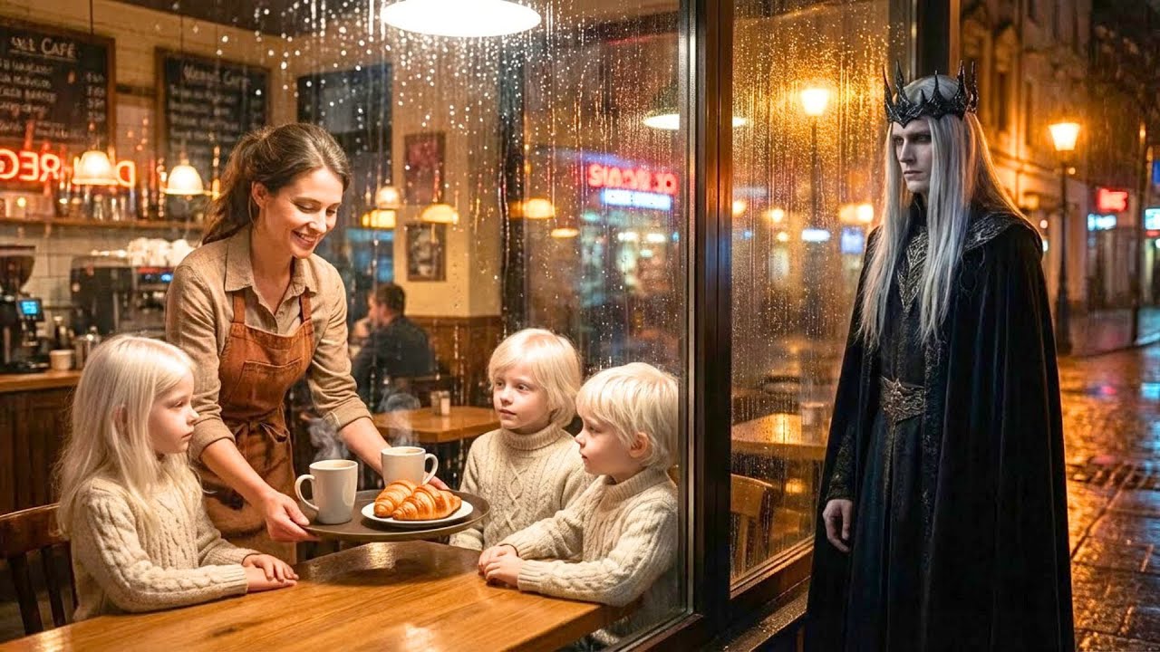 She Gave Food to Three Strange Kids — Their Vampire King Father Saw Everything