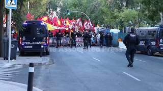 Protest outside Moroccan Embassy in Madrid after Ceuta crisis