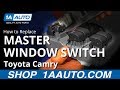 How to Replace Master Power Window Switch 2007-14 Toyota Camry