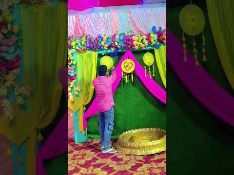 कच्चा फूल से गाड़ी का सजावट||#cardecors #haldiceremony #stagedecor#trending#weddingbanquets#vairal||