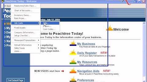 Learning Peachtree Accounting Part 6 - Step 5 Job