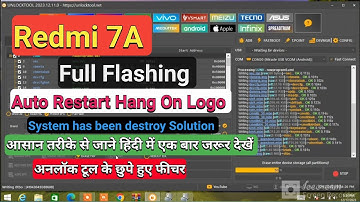 Redmi 7A Flashing by Unlock tool 100% Done !!