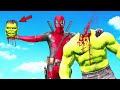 Hulk vs Deadpool FIGHT AND Destroys LOS SANTOS In GTA 5  PART 2 | Incredible Hulk VS Venom