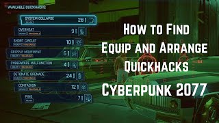 How to equip and arrange your Quick Hacks in Cyberpunk 2077
